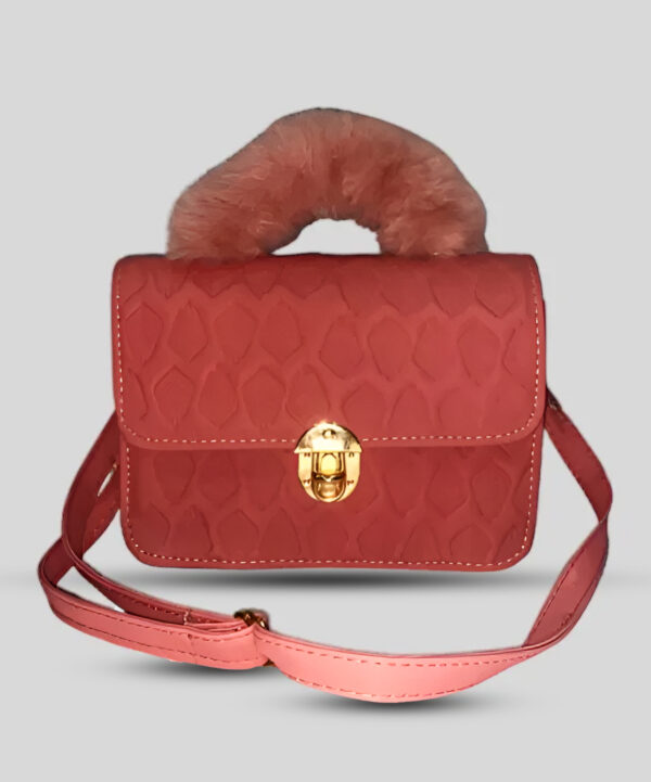 Bagybars Chic Embossed Plush Crossbody