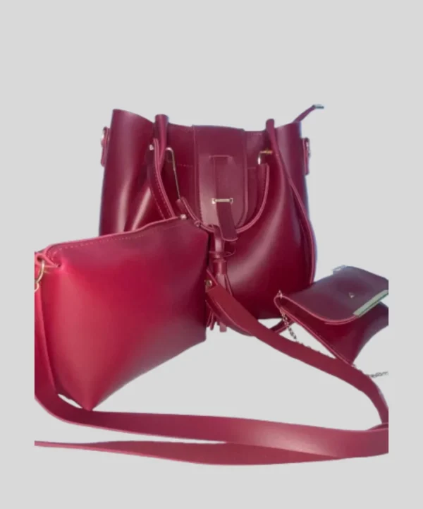 Bagybars Elegant 3-in-1 Women's Tote, Crossbody & Clutch Set - Image 2