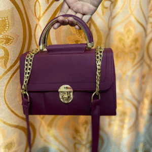 Bagybars Elegant Plum Top-Handle Bag