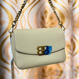 Genuine Textured Leather Crossbody