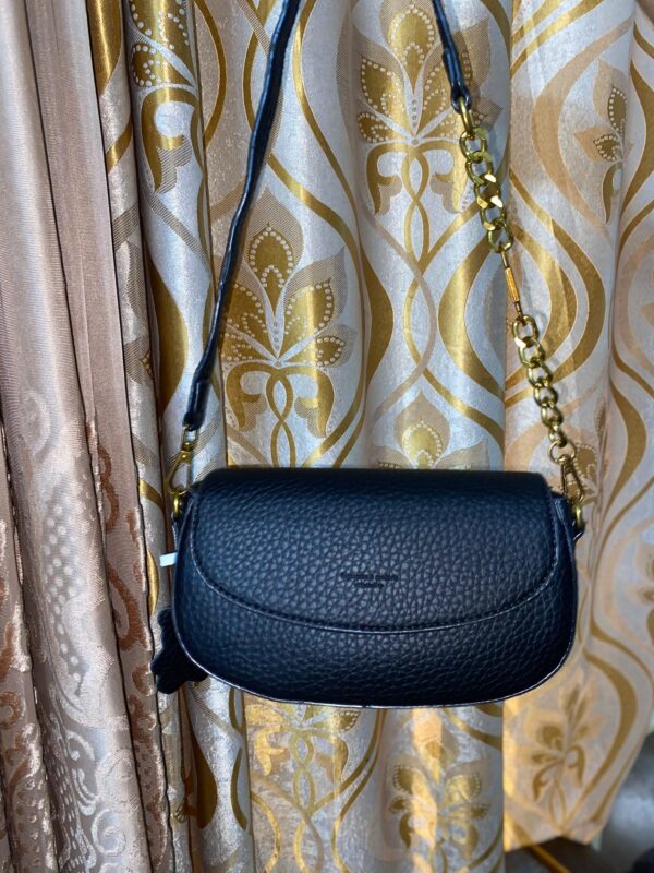 100% Genuine Leather Chain Strap Bag - Image 2