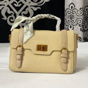 Bagybars Elegant Cream Top-Handle Bag