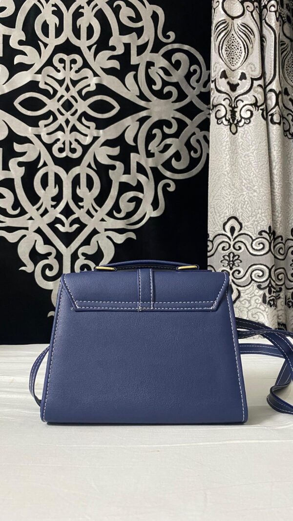 Bagybars Chic Navy Crossbody Bag soft leather - Image 2