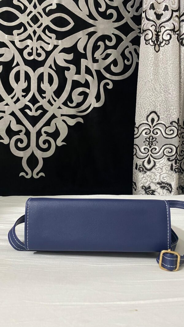 Bagybars Chic Navy Crossbody Bag soft leather - Image 3