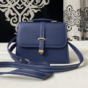 Bagybars Chic Navy Crossbody Bag soft leather
