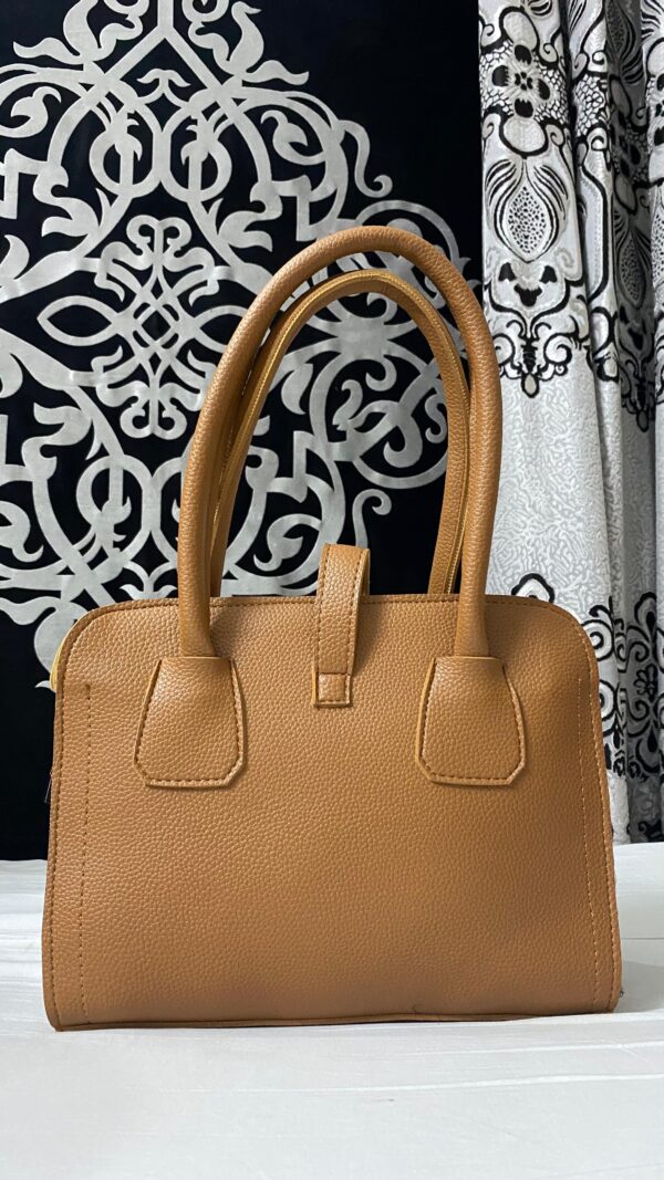 bagybars Pure Leather Classic Tan Handbag - Image 2