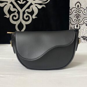 Bagybars Sleek Black Crescent Shoulder Bag