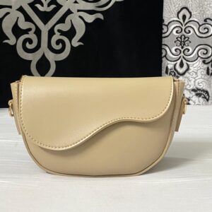 Bagybars Light Beige Crescent Shoulder Bag