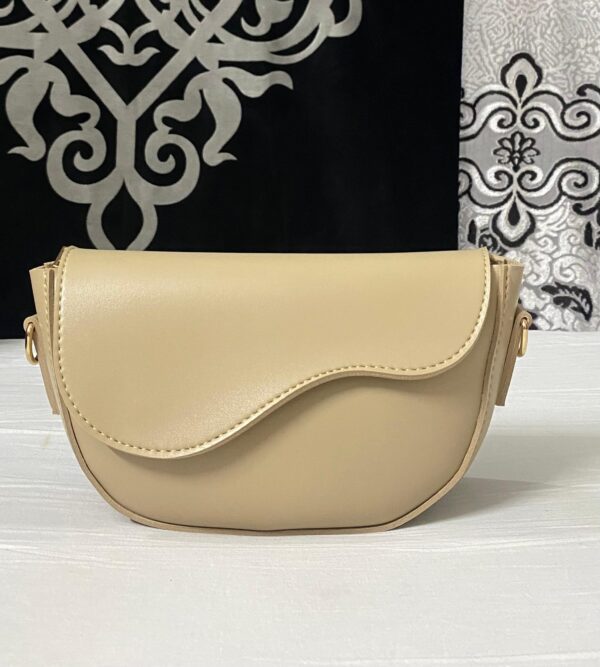 Bagybars Light Beige Crescent Shoulder Bag