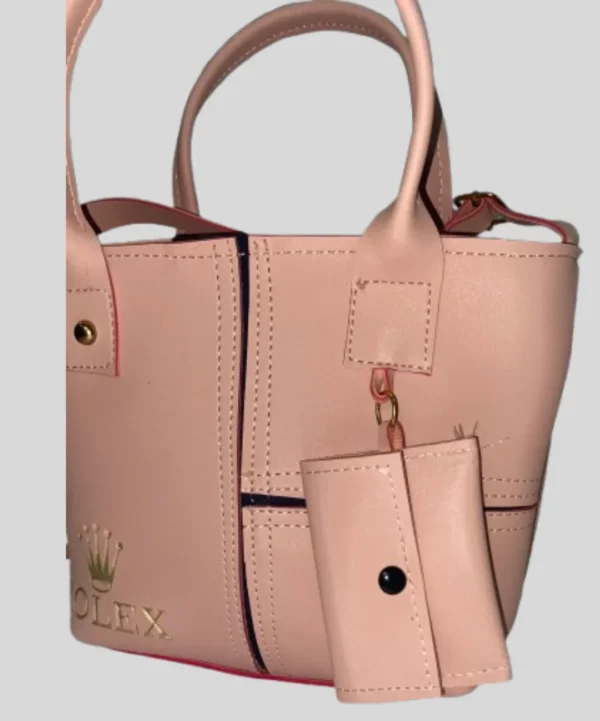 Bagybars Trendy Girls Handbag + Matching Mini Pouch Combo - Image 3