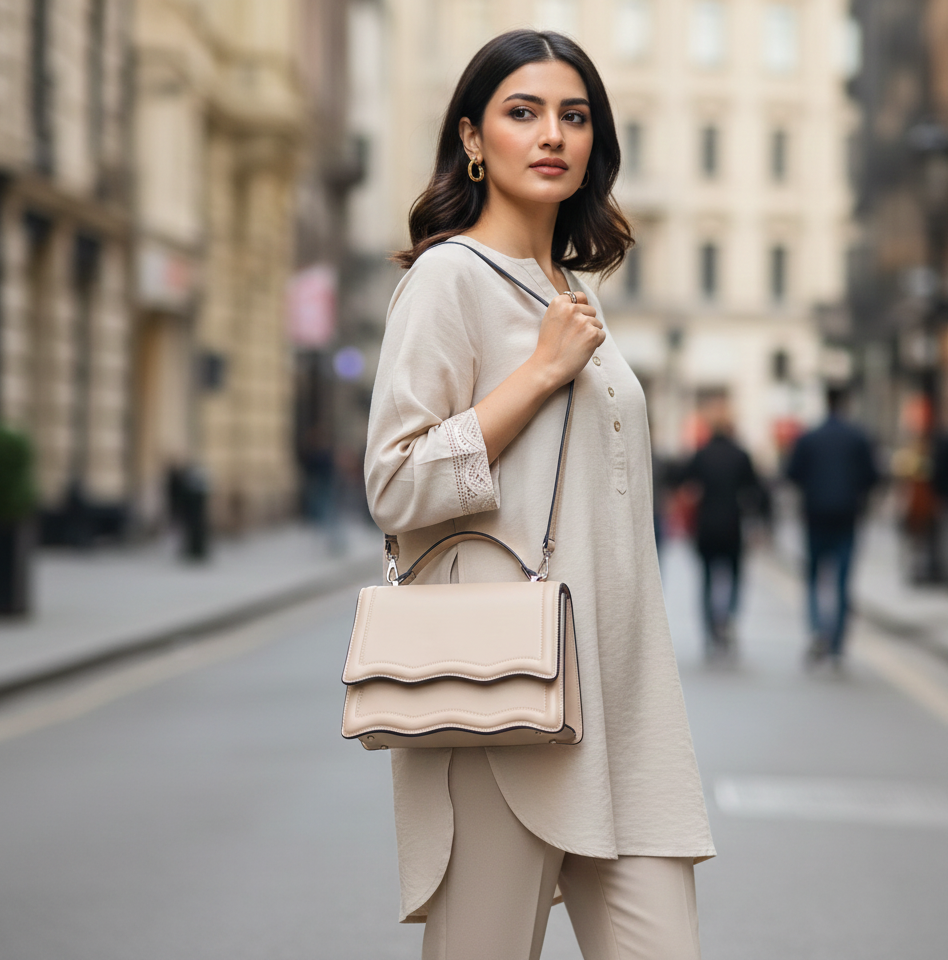 BagyBars Wavy Signature Flap Set β Luxe Beige - Image 2